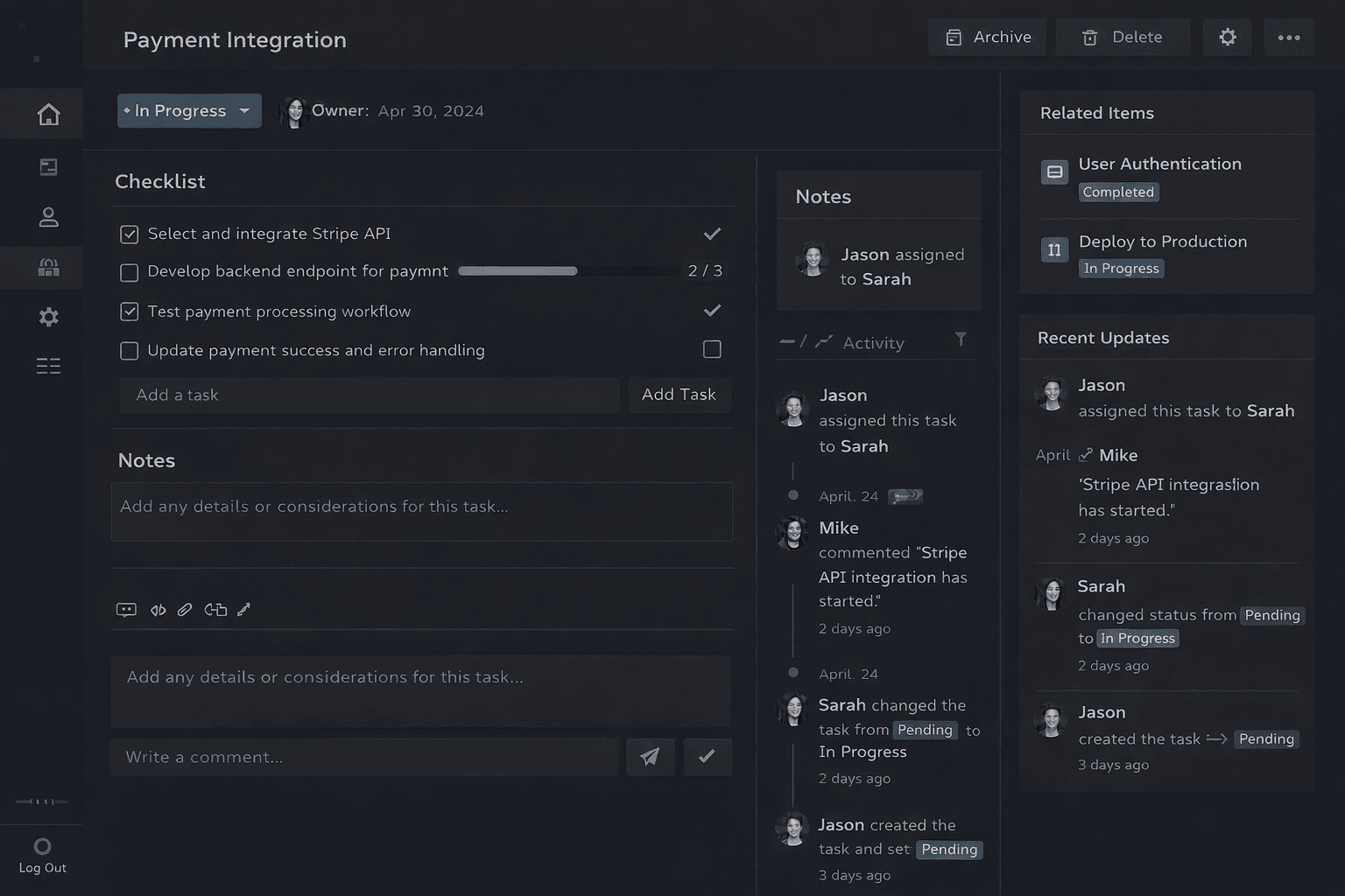 Turning a manual service workflow into a custom internal app — screenshot 2
